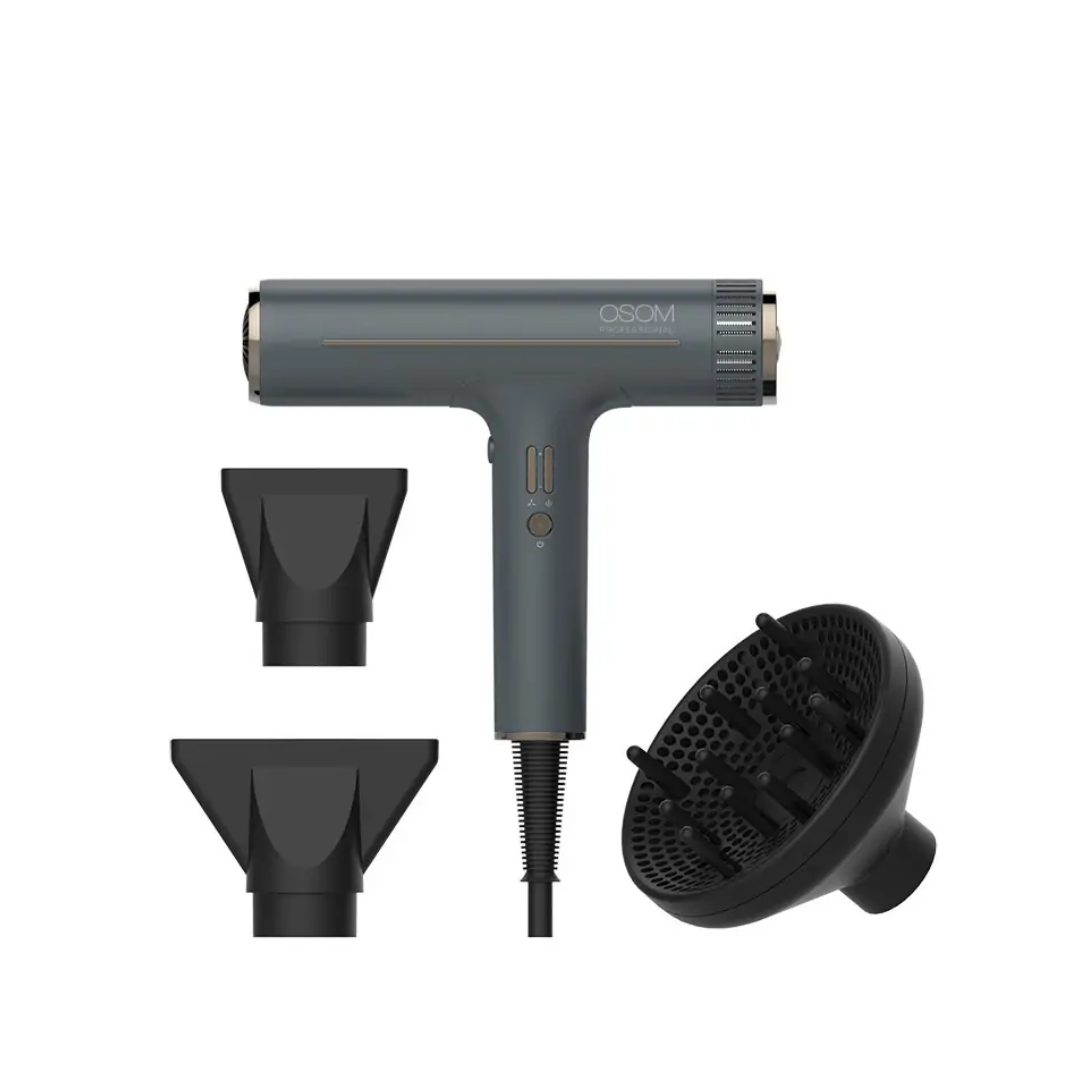 Plaukų džiovintuvas Osom Professional Hair Dryer, ilgaamžis BLDC variklis su jonais, 1800 W - Image 2